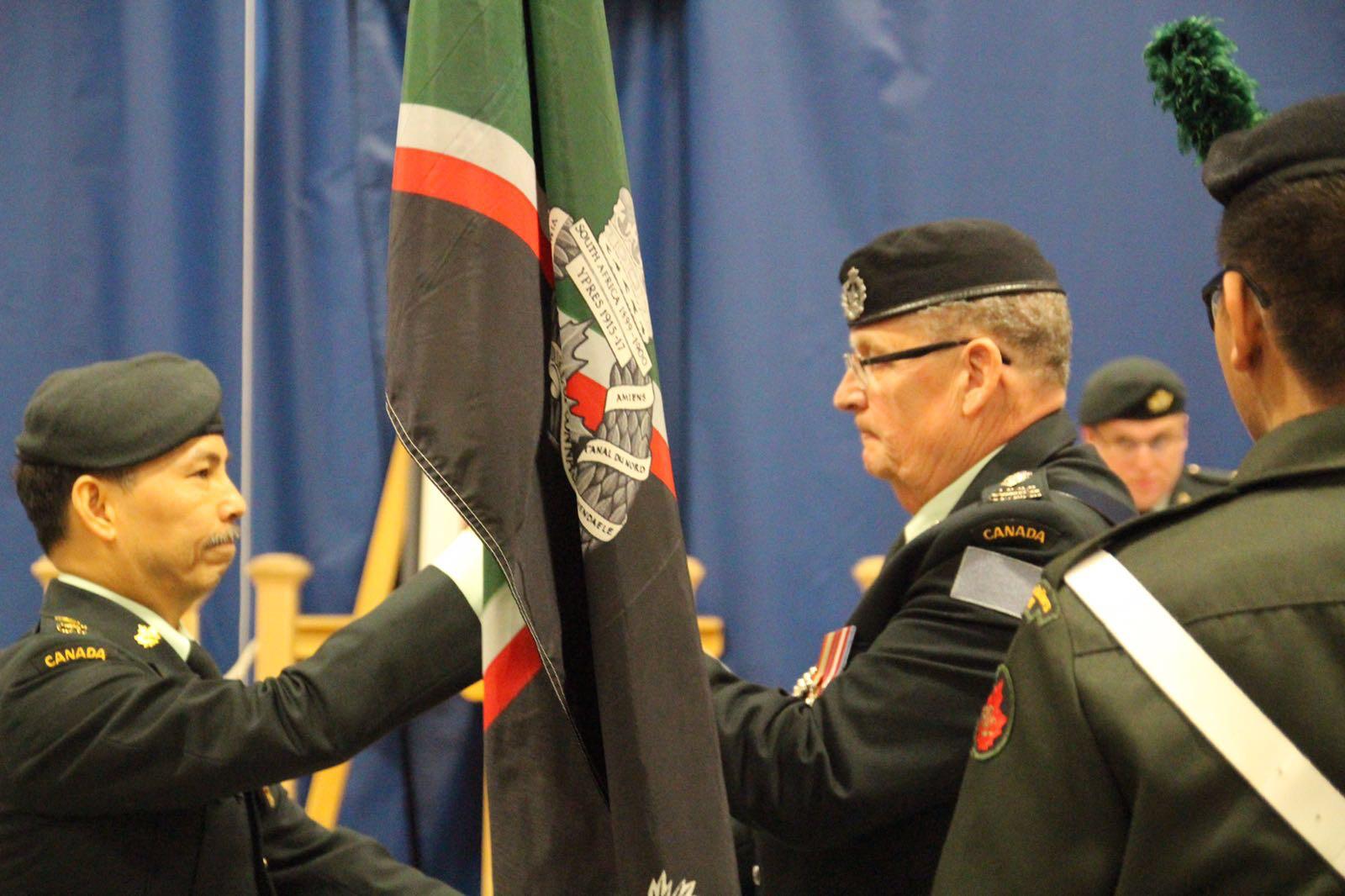 Gary Law at a Canadian Army Reserve change of command parade