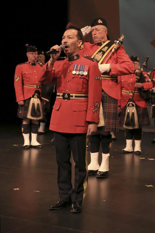 Gary Law in RCMP ceremonial uniform during a public event